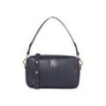 Umhängetasche TOMMY HILFIGER "TH DISTINCT CAMERA BAG CORP", Damen, Gr. B/H/T: 22cm x 13,5cm x 6,5cm, blau (space blau corp), Lederimitat, Taschen, Damen Henkeltasche, Schultertasche, Mini Bag mit TH-Label