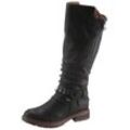 Winterstiefel RIEKER, Damen, Gr. 38, Varioschaft, schwarz, Lederimitat, klassisch, Schuhe, Winterboots, Blockabsatz, mit TEX-Membran, Varioschaft, Topseller