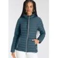 Steppjacke "CAFORA WMN QUILTED JCKT OT-P", Damen, Gr. 38, blau (petrol), Obermaterial: 100% Polyester. Futter: 100% Polyester. Wattierung: 100% Polyester, G.I.G.A. DX BY KILLTEC, sportlich, hoch geschlossener Ausschnitt, Langarm, Jacken