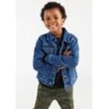 Jeansjacke LEVI'S KIDS "TRUCKER JACKET", Jungen, Gr. 4/104, blau (blau used), Denim/Jeans, Obermaterial: 100% Baumwolle, Basic schmal, Jacken, for BOYS