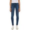 Skinny-fit-Jeans MUSTANG "Style Shelby Skinny", Damen, Gr. 30, Länge 30, blau (medium schwarz), Denim/Jeans, Obermaterial: 82% Baumwolle, 16% Polyester, 2% Elasthan, casual, skinny fit, Jeans