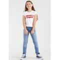 Stretch-Jeans LEVI'S KIDS "720™ HIGH RISE SUPER SKINNY" Gr. 8/128, N-Gr, blau (light blau used), Mädchen, Denim/Jeans, Obermaterial: 76% Baumwolle, 23% Polyester, 1% Elasthan, unifarben, Jeans, for GIRLS