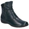 Stiefelette JOSEF SEIBEL "Naly 24" Gr. 40, blau (petrol), Damen, Leder, Schuhe, Reißverschluss Stiefel, Winterstiefelette mit zwei Reißverschlüssen