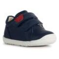 Lauflernschuh GEOX "B MACCHIA BOY" Gr. 20, blau (navy), Kinder, Leder, Synthetik, Schuhe, Babyschuh, Klettschuh, Sneaker für Laufanfänger