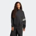 Sweatshirt ADIDAS ORIGINALS "NEUCL OVS SWEAT", Damen, Gr. XL, schwarz-weiß (schwarz, cream weiß), Obermaterial: 53% Baumwolle, 47% Polyester, sportlich, Sweatshirts