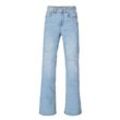 Bootcut-Jeans GARCIA "Rianna", Mädchen, Gr. 128, N-Gr, blau (light blau used), Denim/Jeans, Obermaterial: 99% Baumwolle, 1% Elasthan, modisch, slim fit, Jeans, for GIRLS