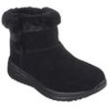 Winterboots SKECHERS "ON-THE-GO STELLAR-COZY STEP" Gr. 38, schwarz, Damen, Veloursleder, Schuhe, Winterstiefel, Schnürstiefel, Boots mit Warmfutter