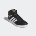 Sneaker ADIDAS SPORTSWEAR "HOOPS 4.0 MID", Gr. 40, schwarz-weiß (core schwarz, cloud weiß, core schwarz), Synthetik, sportlich, Schuhe