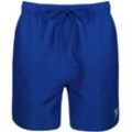 Badeshorts REEBOK ""Yale"", Herren, Gr. L, N-Gr, blau, Polyester, unifarben, sportlich, Badehosen, mit Kordelzug und elastischem Bund