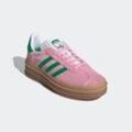 Sneaker ADIDAS ORIGINALS "GAZELLE BOLD", Gr. 39, true pink, grün, cloud weiß, Leder, Synthetik, sportlich, Schuhe