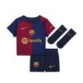 FC Barcelona 2024 Stadium Home dreiteiliges Nike Replika Fußballtrikot-Set (Babys und Kleinkinder) - Blau