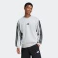 Sweatshirt ADIDAS SPORTSWEAR "M 3S FL SWT" Gr. L, grau (medium grau heather), Herren, Obermaterial: 55% Baumwolle, 36% Polyester, 9% Viskose, Sweatshirts