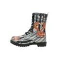 Schnürboots DOGO "Damen Zipsy Cuddling Season Vegan Damen Stiefel / female", Damen, Gr. 40, Normalschaft, bunt (natur), Lederimitat, Schuhe, Vegan