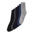 TOM TAILOR Herren Socken in einer 7-Tage-Box, grau, Uni, Gr. 35-38