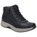 Sneaker JOSEF SEIBEL "Elli 01", Damen, Gr. 37, schwarz, Kalbsleder, unifarben, sportlich, Schuhe, Trekkingschuh, Schnürboots, Komfortschuh mit Wechselfußbett