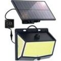 Solar Wandleuchte 468 led mit Bewegungserkennung led Wandlampe Kaltweiß 6000K Für Hof Garten Flur Terrasse Nahe Wand Pathway Patio Villa