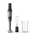 PHILIPS Stabmixer "HR2682/00 5000 Series, mit ProMix-Technologie", schwarz (schwarz, edelstahl), B:7cm H:41cm T:7cm, Mixer, Becher und Schneebesenaufsatz; Edelstahl/Schwarz