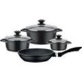 Topf-Set GSW "Gourmet Granit", schwarz, Töpfe, Induktion