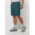 Shorts JACK WOLFSKIN "GRAVEX SHORTS M", Herren, Gr. 46, Normalgrößen, grün (emerald), OBERSTOFF: 84% POLYAMID, 16% ELASTHAN; LINING: 100% POLYESTER, Hosen