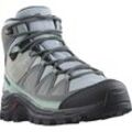 Wanderschuh SALOMON "QUEST ROVE GORE-TEX W", Gr. 37, grau (grau, mint), Leder, Textil, sportlich, Schuhe, Wasserdicht