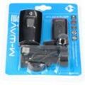 Fahrradleuchten-Set - M-WAVE Atlas K 11 USB Akku