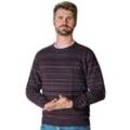 Strickpullover CASAMODA "CASAMODA Pullover gestreift", Herren, Gr. M, rot, 100% Baumwolle, Pullover