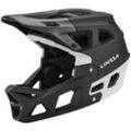 【LIXADA】Mountainbike-Offroad-Helm, Renn-Downhill-Helm, Integralhelm für Erwachsene, Schwarz und Weiß, L