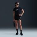 Nike One Laufshorts mit Innenslip, mittelhohem Bund und Dri-FIT-Technologie (Damen) - Schwarz