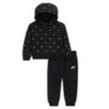 Nike Sportswear Powder Play Set aus Fleece-Hoodie und -Hose (Babys, 12–24 M) - Schwarz