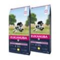 EUKANUBA Trockenfutter Hund Medium Breed Puppy, Huhn 2x15 kg