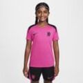 FC Chelsea Strike Third Nike Dri-FIT Kurzarm-Fußballoberteil aus Strickmaterial (ältere Kinder) - Pink