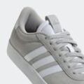 Sneaker ADIDAS SPORTSWEAR "VL COURT 3.0" Gr. 37, grau (grau two, cloud weiß, silber metallic), Leder, Synthetik, Schuhe, inspiriert vom Design des adidas samba