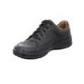 Schnürschuh JOMOS "Man Life", Herren, Gr. 40, schwarz, Leder, sportlich, Schuhe, mit gepolstertem Schaftrand, Freizeitschuh, Halbschuh, Schnürschuh