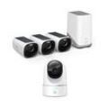 eufyCam 3 Starter Set 3+1 - 3er-Kameraset mit HomeBase 3 + Solo IndoorCam Pan & Tilt 2K