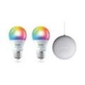 Google Nest Mini + Innr WLAN Lampe E27 Colour 2-pack