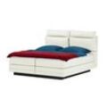 Motor-Boxspringbett Hardego ¦ weiß ¦ Maße (cm): B: 140 H: 118