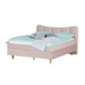 Boxspringbett Dalur ¦ rosa/pink ¦ Maße (cm): B: 140 H: 110