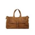 Cluty Reisetasche Damen Leder, cognac