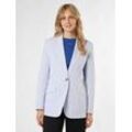 BOSS Blazer Damen Baumwolle gestreift, blau