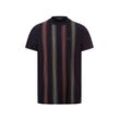 Fred Perry T-Shirt Herren Baumwolle gestreift, marine