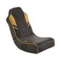 X Rocker Shadow 2.0 Floor Rocker Gaming-Bodensessel für Kinder & Jugendliche mit Audiosystem - schwarz/gold