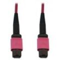 Eaton Tripp Lite Series 100G Multimode 50/125 OM4 Fiber Optic Kabel (12F MTP/MPO-PC F/F), LSZH, Magenta, 15 m (49.2 ft.)