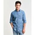 Regular Fit Indigo Hemd