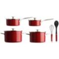 KitchenAid Topfset 6-tlg. EMPIRE ROT