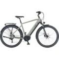 E-Bike PROPHETE "Entdecker 4.0" Gr. 54, grau (grau, schwarz), E-Bikes, 54cm, 28 Zoll (71,12cm), Pedelec, Elektrofahrrad für Herren