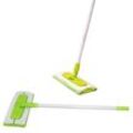 Best Direct® Wischmopp, Bodenwischer, Teleskopstiel, Nutzung mit Mikrofasertuch Clip Mop