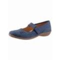 Ballerina ACO, Damen, Gr. 42, blau, Glattleder, sportlich, Schuhe