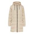 Steppjacke FRANSA "Steppjacke FRMabelle", Damen, Gr. L, braun (oxford tan), Obermaterial: 100% Polyester PES., casual, relaxed fit kniefrei, Jacken