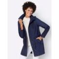 Parka INSPIRATIONEN, Damen, Gr. 44, blau (marine), 100% Polyester, unifarben, meliert, Langarm, Jacken