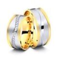 Juwelier-Schmuck Trauringe Herrenberg 585er Gelb-/Weißgold - 9242